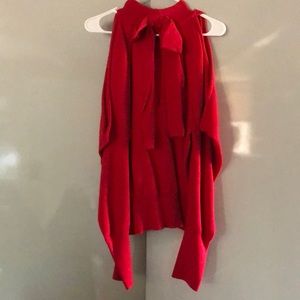 INC Red Bow Sweater